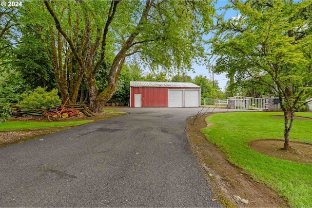 exterior space with a yard