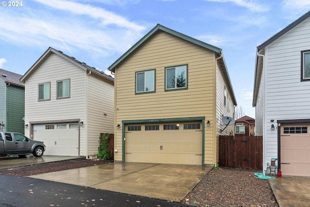 front facade featuring a garage