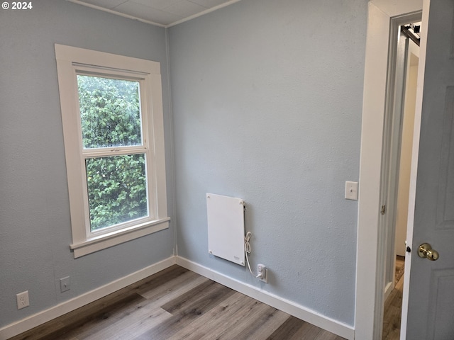 interior space with wood-type flooring