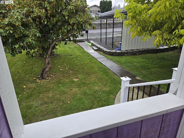 view of yard with a patio