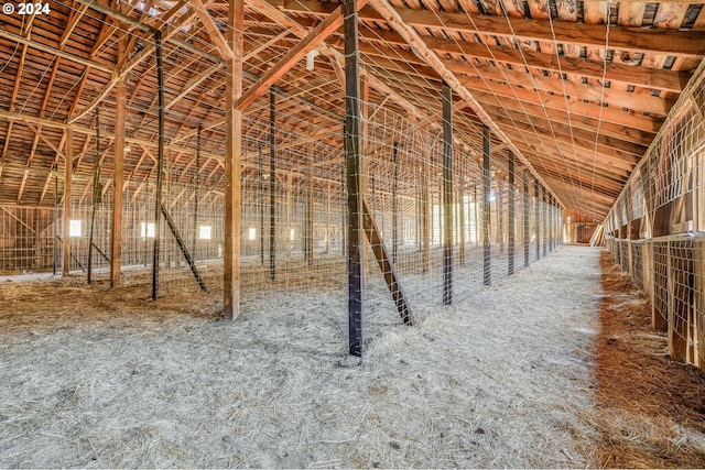 view of horse barn