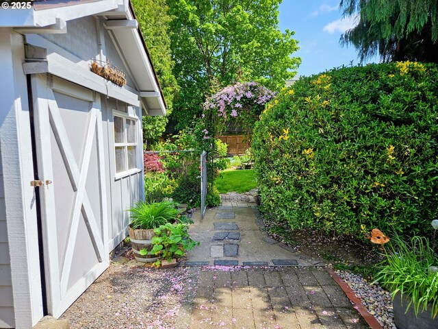 exterior space with fence