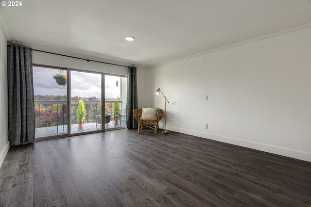 foyer entrance featuring dark hardwood / wood-style flooring