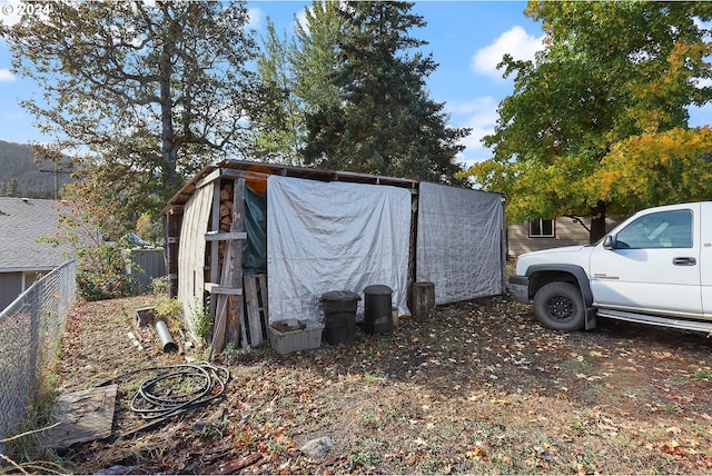 view of outbuilding