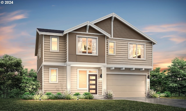 17344 SW Wapato Island Dr Unit 27, Sherwood, OR 97140 - view of front of home featuring a garage and driveway