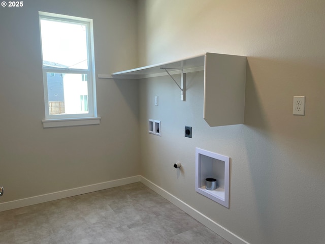 17344 SW Wapato Island Dr Unit 27, Sherwood, OR 97140 - laundry area featuring gas dryer hookup, hookup for a washing machine, baseboards, and electric dryer hookup
