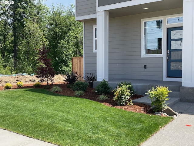 17344 SW Wapato Island Dr Unit 27, Sherwood, OR 97140 - entrance to property with a yard