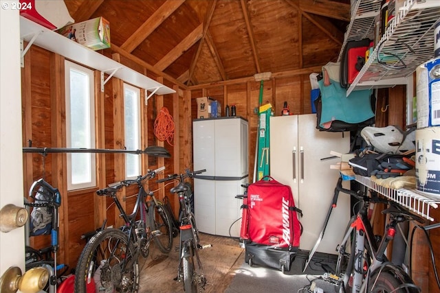 view of storage room