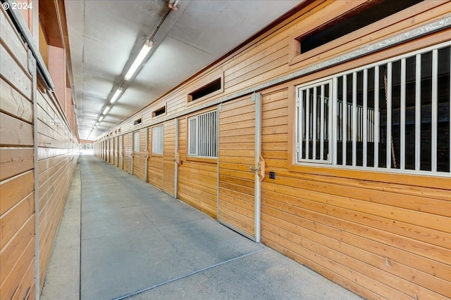 view of horse barn