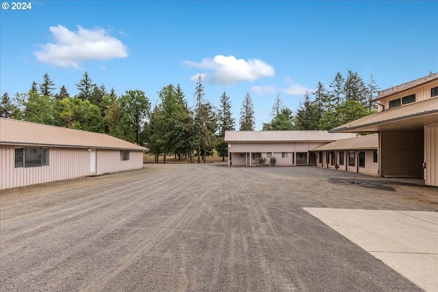 view of parking / parking lot