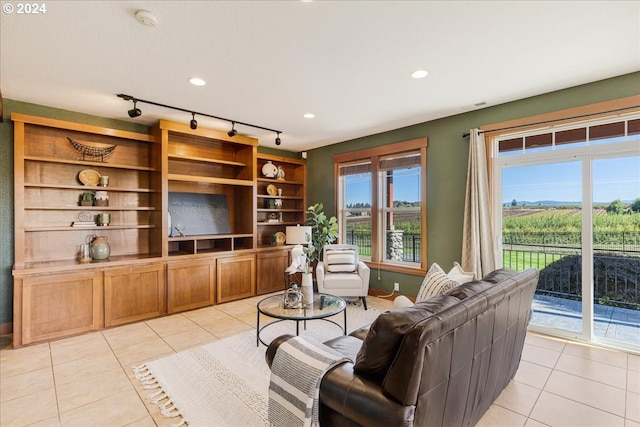 33138 SE Bluff Rd, Boring, OR 97009 - living area with light tile patterned floors and track lighting