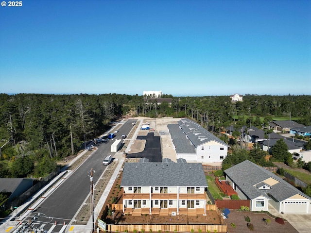 aerial view with a view of trees
