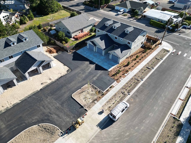 bird's eye view featuring a residential view
