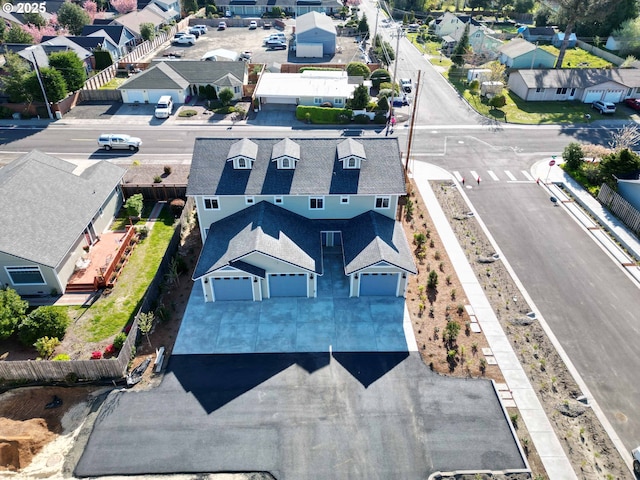 birds eye view of property featuring a residential view