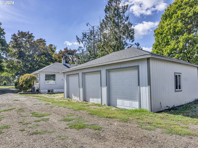 garage featuring cooling unit