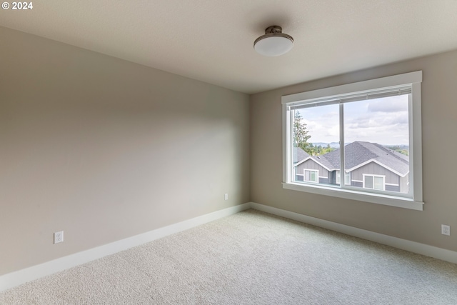 unfurnished room featuring carpet flooring