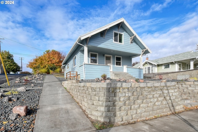 view of bungalow-style home