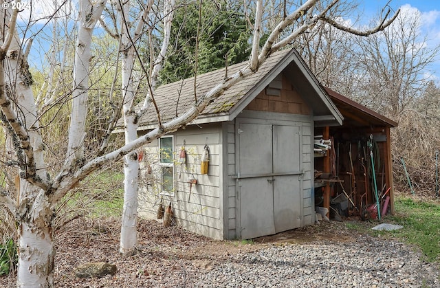 view of outdoor structure