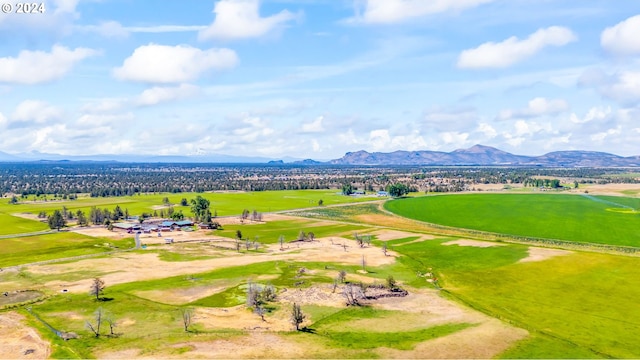 bird's eye view featuring a mountain view