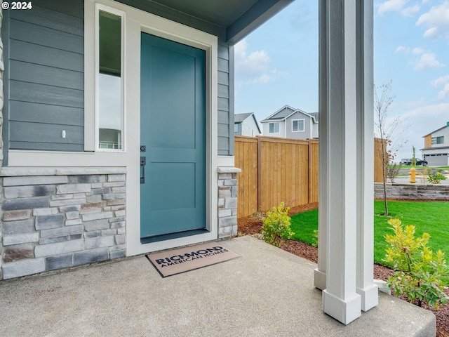 view of property entrance