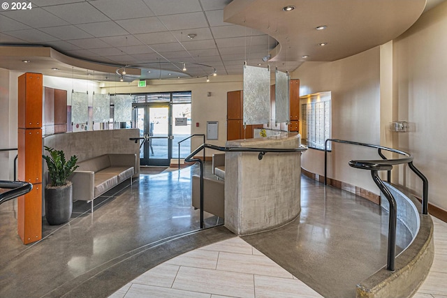 reception area featuring french doors