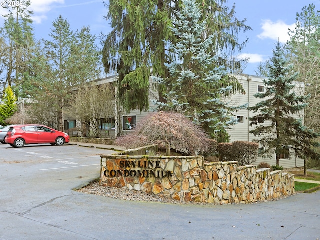 exterior space featuring uncovered parking