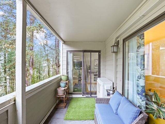 view of sunroom / solarium