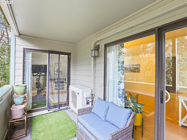 view of sunroom