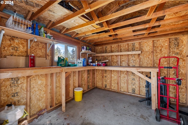 view of storage room