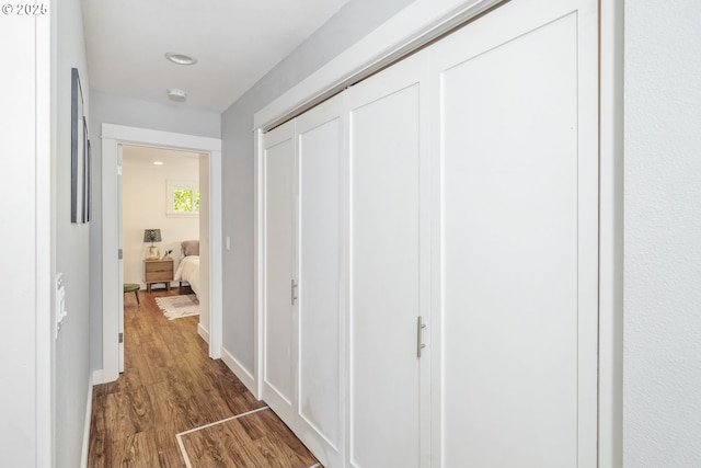 4524 NE 41st Ave, Portland, OR 97211 - hall with wood finished floors and recessed lighting