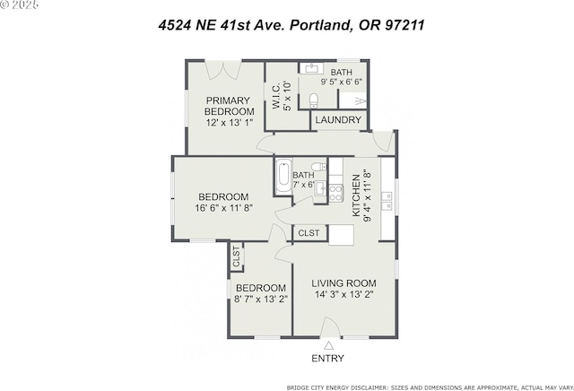 4524 NE 41st Ave, Portland, OR 97211 - home floor plan