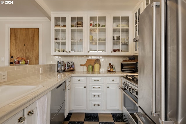 pantry with a toaster and a sink