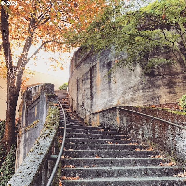 view of staircase