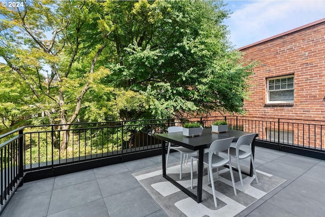 view of patio / terrace featuring outdoor dining area