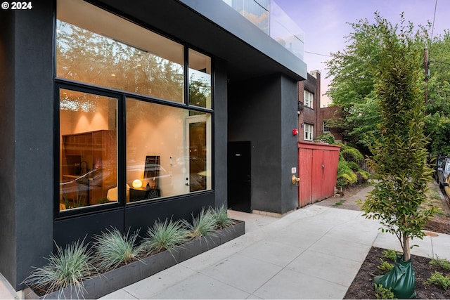 view of property exterior featuring stucco siding