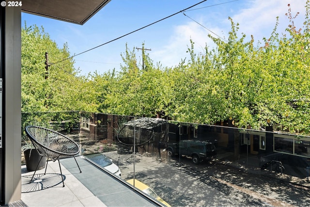 view of balcony