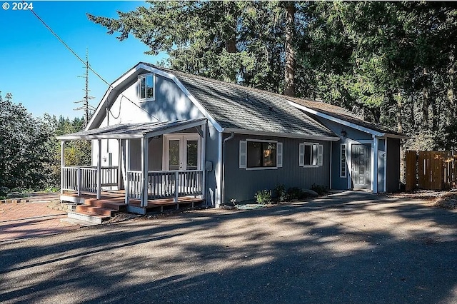 view of front of home