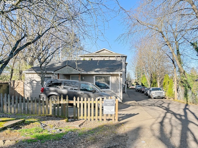 view of front of home