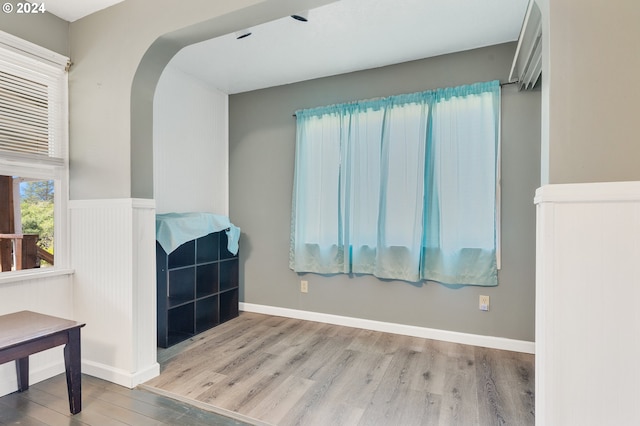 interior space featuring light hardwood / wood-style floors