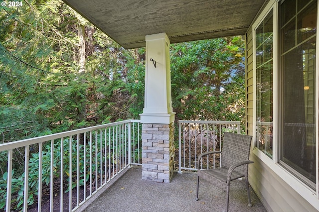 view of balcony