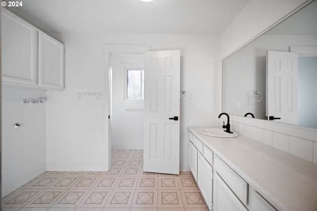 bathroom featuring vanity