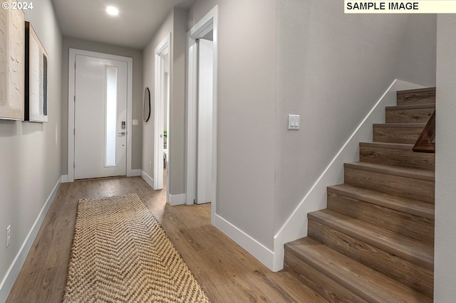 interior space with light wood-type flooring