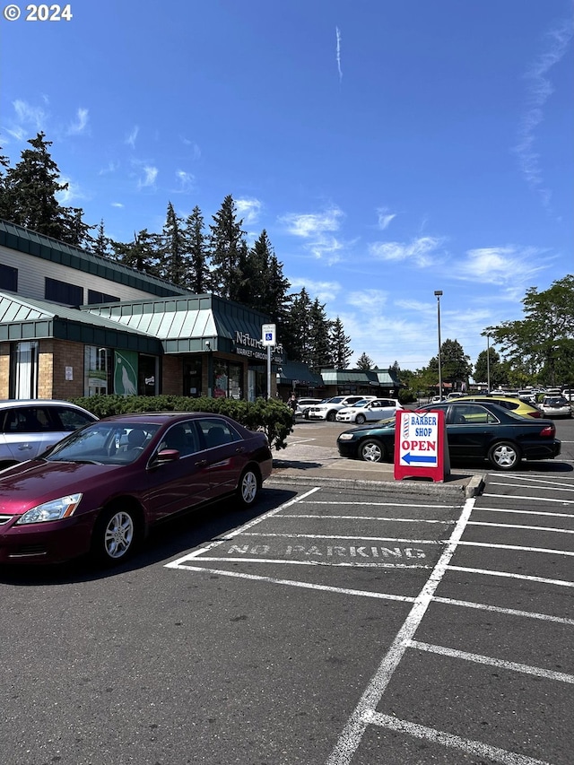 view of vehicle parking