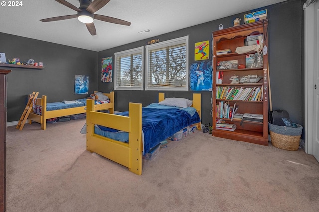 33020 S Dickey Prairie Rd, Molalla, OR 97038 - bedroom with carpet and ceiling fan
