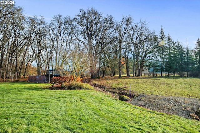 33020 S Dickey Prairie Rd, Molalla, OR 97038 - view of grassy yard featuring a deck