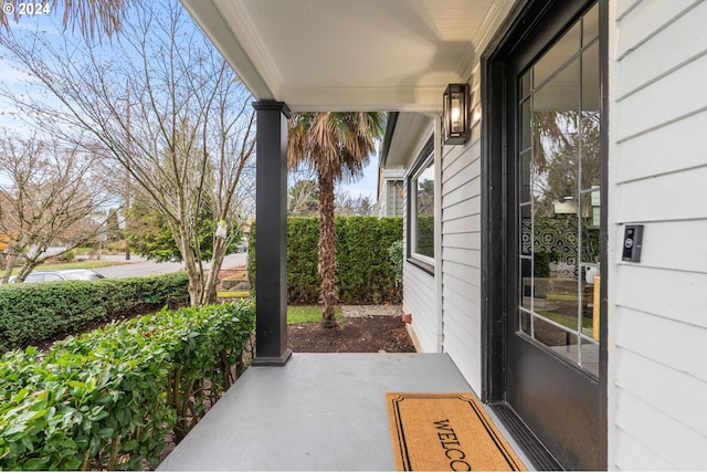 view of patio / terrace featuring a porch