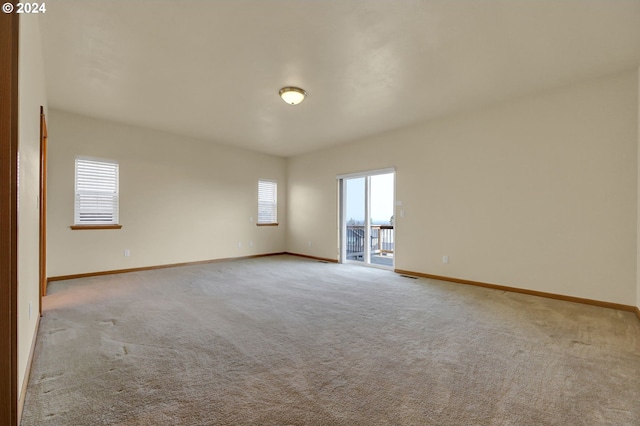 view of carpeted empty room