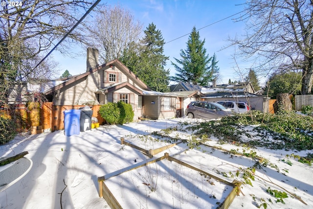 view of front of home