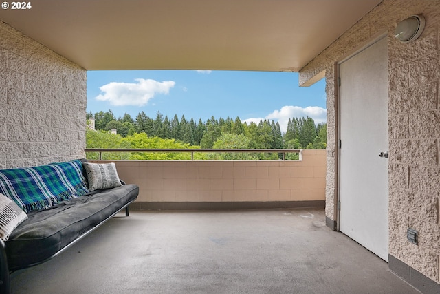 view of balcony