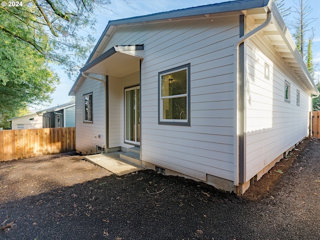 view of back of property